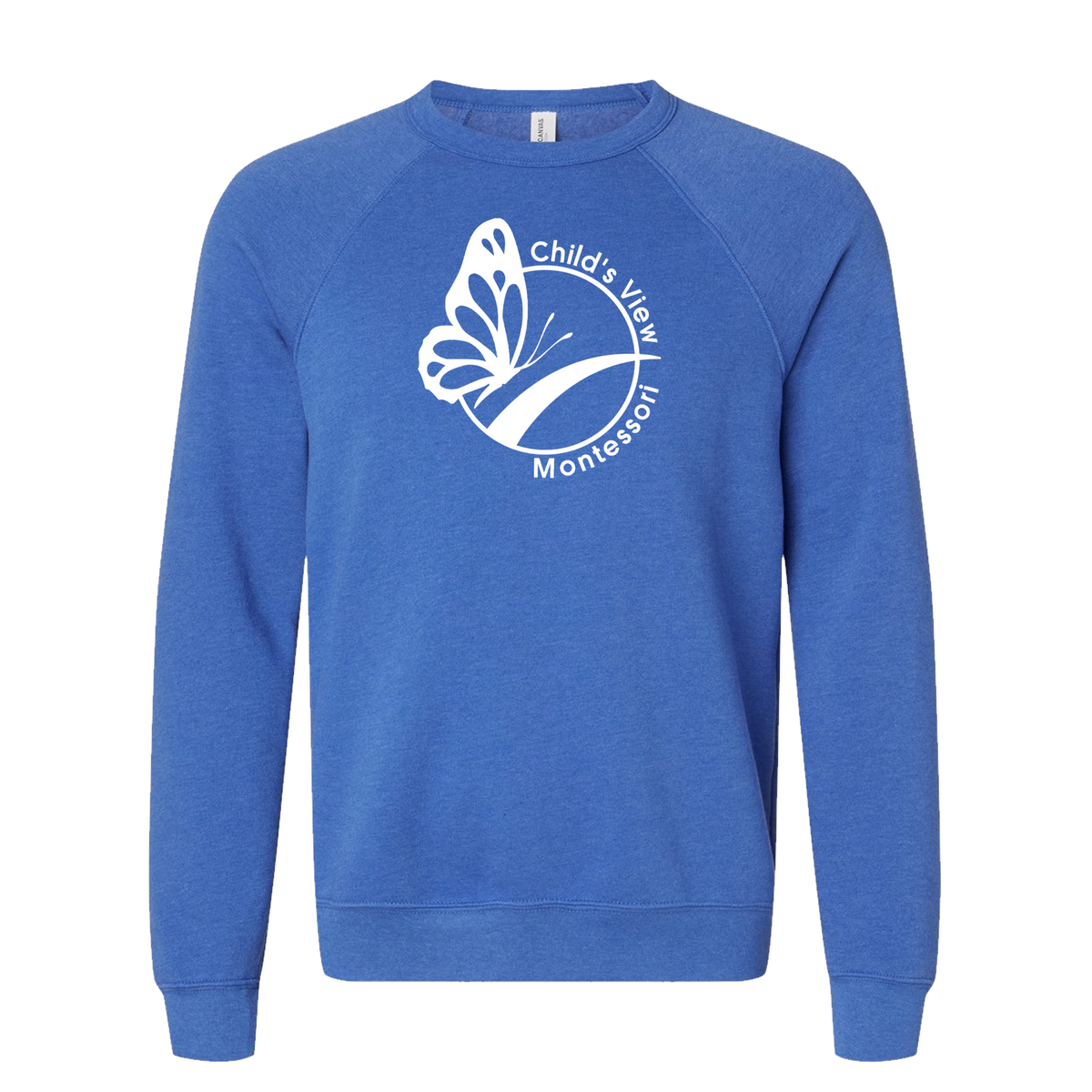 Bella/Canvas Sponge Fleece Raglan Crewneck Sweatshirt