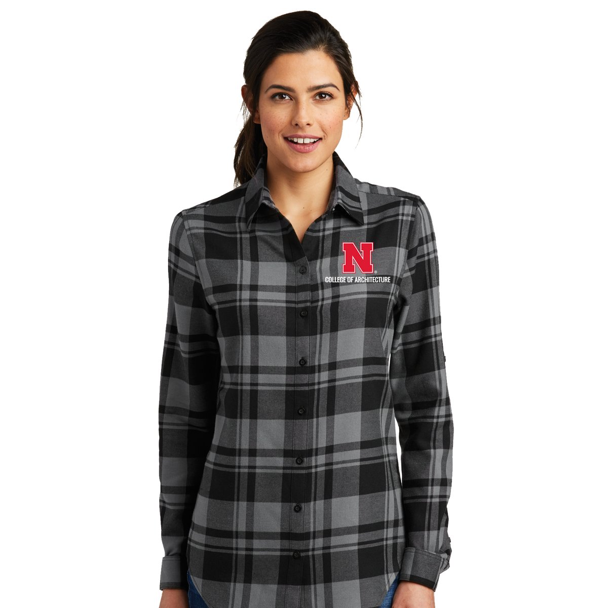 Ladies Plaid Flannel Tunic