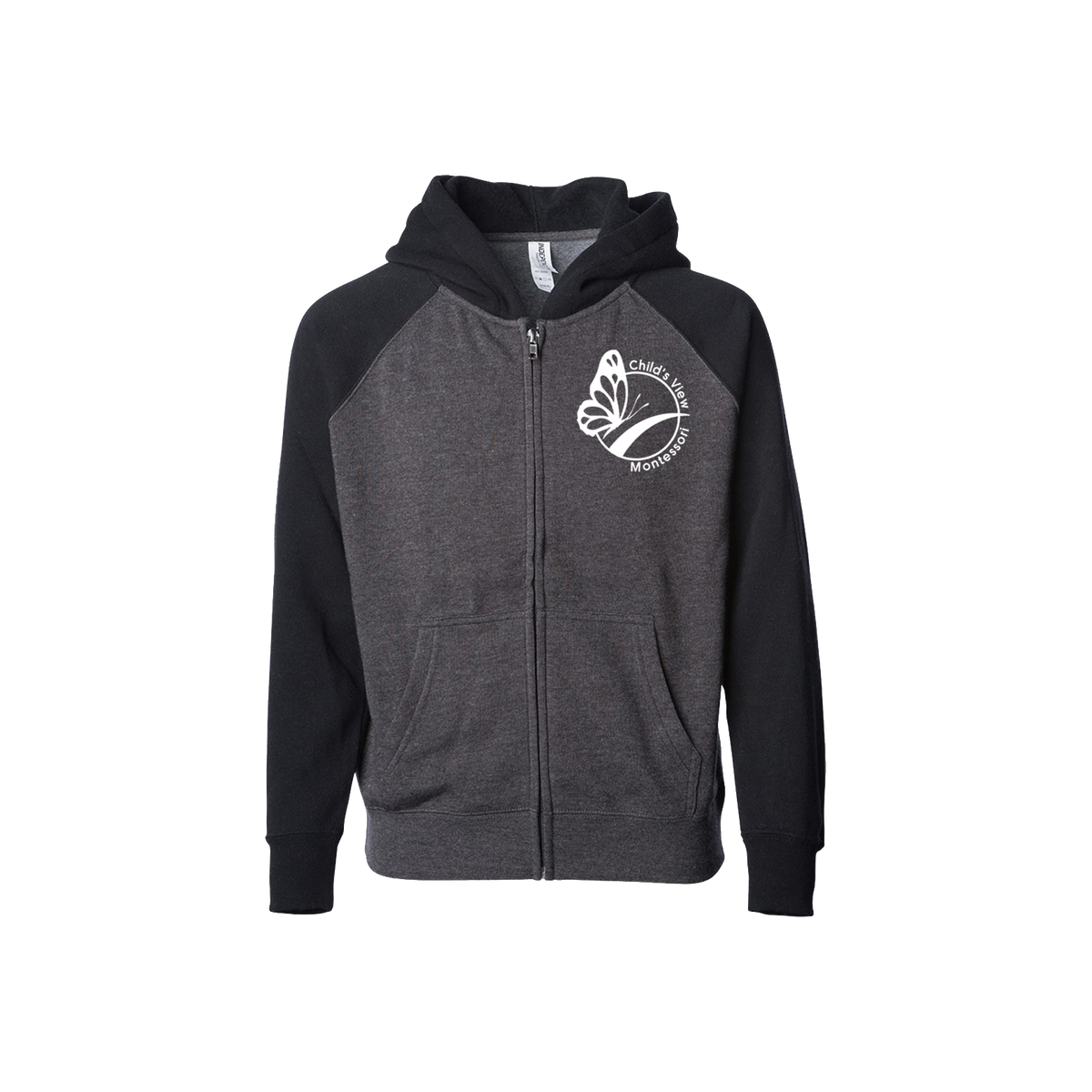 Toddler Raglan Zip Hoodie