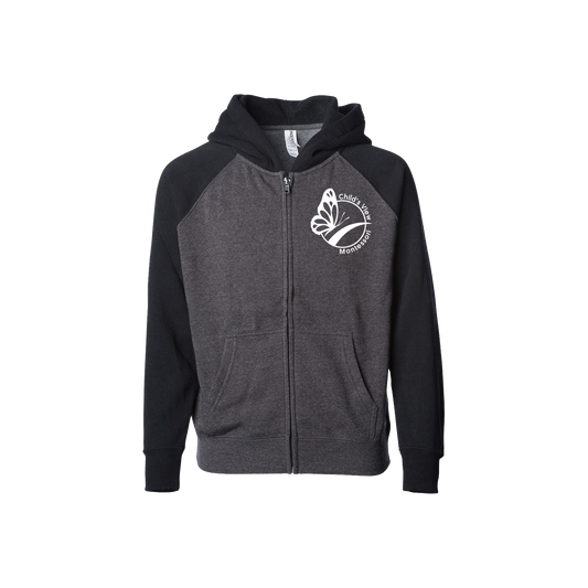 Toddler Raglan Zip Hoodie