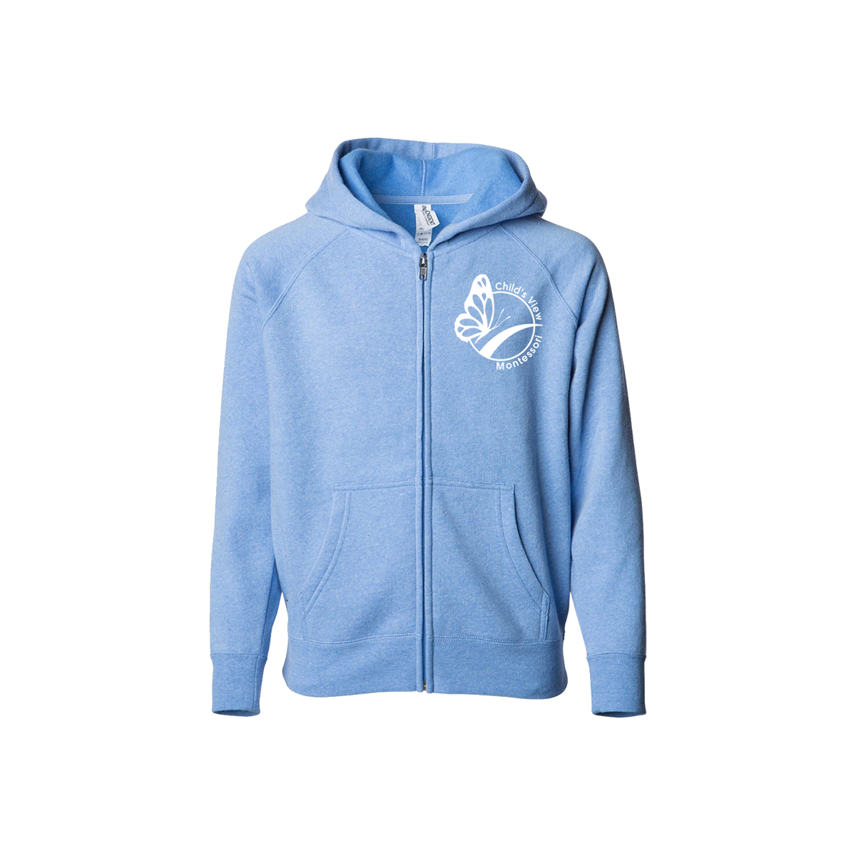 Toddler Raglan Zip Hoodie