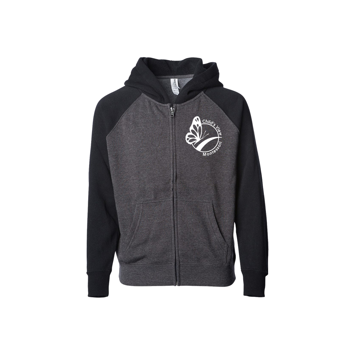 Youth Raglan Zip Hoodie
