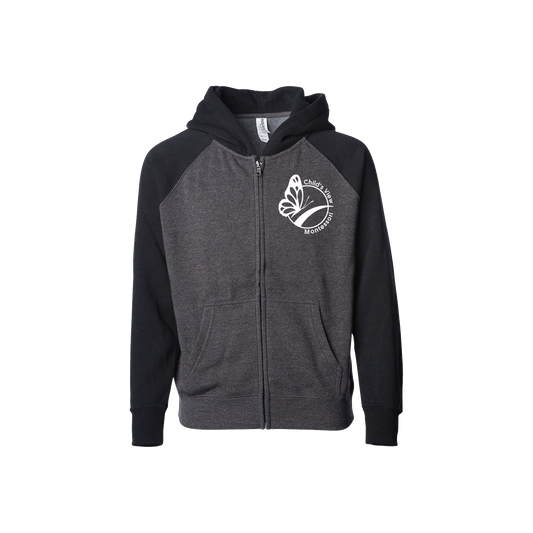 Youth Raglan Zip Hoodie